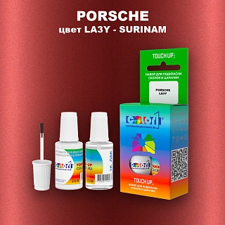 Краска для сколов во флаконе с кисточкой PORSCHE, цвет LA3Y - SURINAM