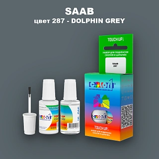 Краска для сколов во флаконе с кисточкой SAAB, цвет 287 - DOLPHIN GREY