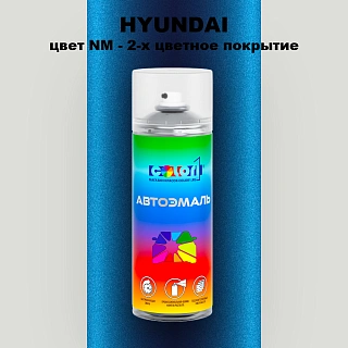 Аэрозольная краска HYUNDAI, цвет NM - 2-х цветное покрытие