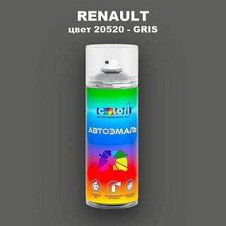 Аэрозольная краска RENAULT, цвет 20520 - GRIS