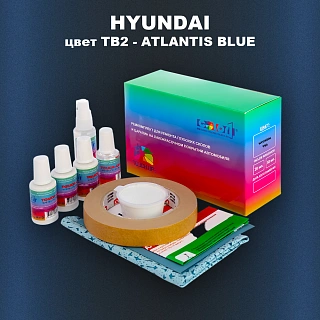 Ремкомплект для ремонта глубоких сколов и царапин HYUNDAI, цвет TB2 - ATLANTIS BLUE