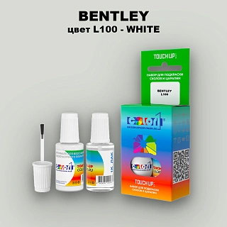 Краска для сколов во флаконе с кисточкой BENTLEY, цвет L100 - WHITE