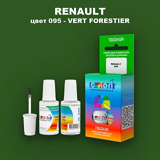 Краска для сколов во флаконе с кисточкой RENAULT, цвет 95 - VERT FORESTIER