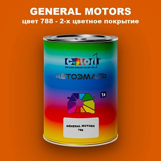 Автомобильная краска GM, цвет 788 - 2-х цветное покрытие
