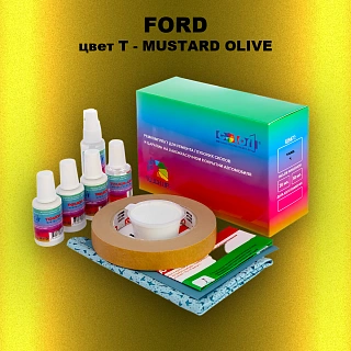 Ремкомплект для ремонта глубоких сколов и царапин FORD, цвет T - MUSTARD OLIVE