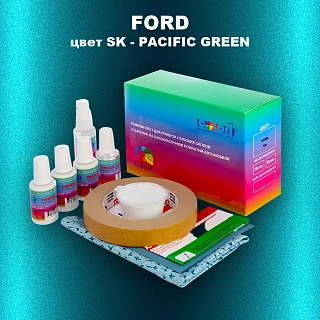 Ремкомплект для ремонта глубоких сколов и царапин FORD, цвет SK - PACIFIC GREEN