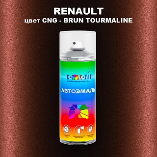 Аэрозольная краска RENAULT, цвет CNG - BRUN TOURMALINE