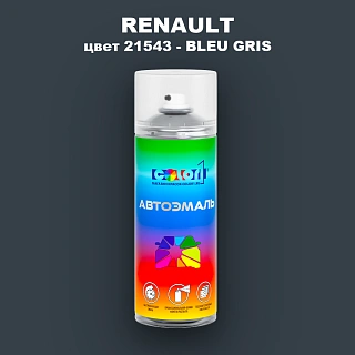 Аэрозольная краска RENAULT, цвет 21543 - BLEU GRIS