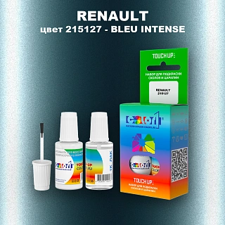 Краска для сколов во флаконе с кисточкой RENAULT, цвет 215127 - BLEU INTENSE