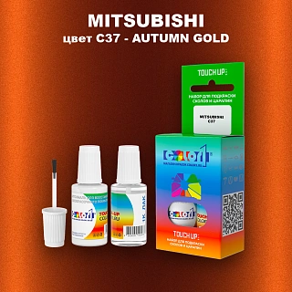 Краска для сколов во флаконе с кисточкой MITSUBISHI, цвет C37 - AUTUMN GOLD