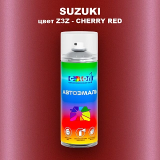 Аэрозольная краска SUZUKI, цвет Z3Z - CHERRY RED