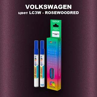 Карандаш-маркер с краской VOLKSWAGEN, цвет LC3W - ROSEWOODRED
