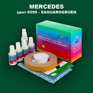 Ремкомплект для ремонта глубоких сколов и царапин MERCEDES, цвет 6599 - SAGUAROGRUEN