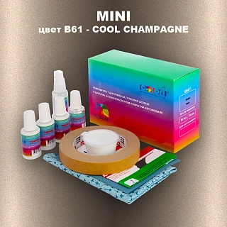 Ремкомплект для ремонта глубоких сколов и царапин MINI, цвет B61 - COOL CHAMPAGNE