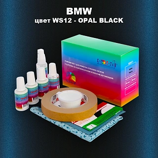 Ремкомплект для ремонта глубоких сколов и царапин BMW, цвет WS12 - OPAL BLACK