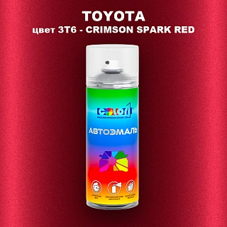 Аэрозольная краска TOYOTA, цвет 3T6 - CRIMSON SPARK RED