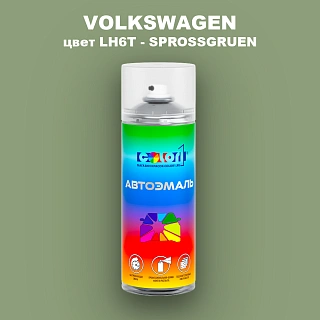 Аэрозольная краска VOLKSWAGEN, цвет LH6T - SPROSSGRUEN