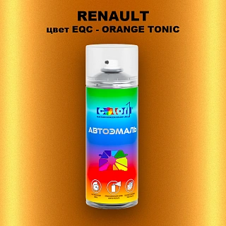 Аэрозольная краска RENAULT, цвет EQC - ORANGE TONIC