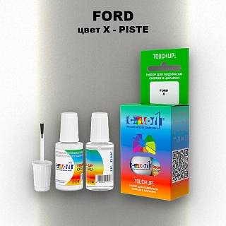Краска для сколов во флаконе с кисточкой FORD, цвет X - PISTE