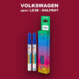 Маркер с краской VOLKSWAGEN, цвет LD3B - GOLFROT