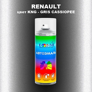 Аэрозольная краска RENAULT, цвет KNG - GRIS CASSIOPEE