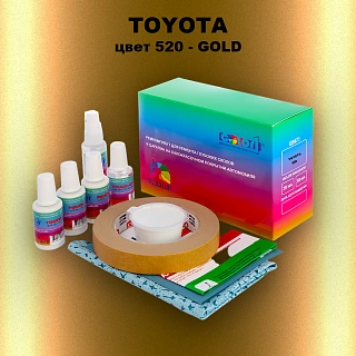 Ремкомплект для ремонта глубоких сколов и царапин TOYOTA, цвет 520 - GOLD