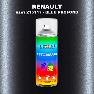 Аэрозольная краска RENAULT, цвет 215117 - BLEU PROFOND