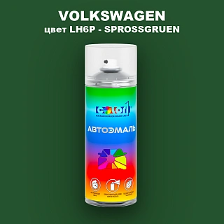 Аэрозольная краска VOLKSWAGEN, цвет LH6P - SPROSSGRUEN