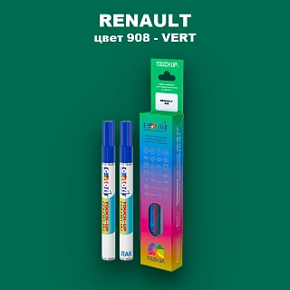 Карандаш-маркер с краской RENAULT, цвет 908 - VERT PAMPA