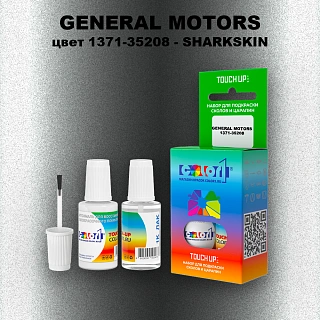 Краска для сколов во флаконе с кисточкой GENERAL MOTORS, цвет 1371-35208 - SHARKSKIN