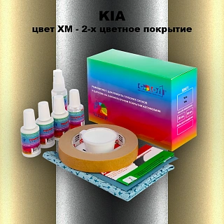 Ремкомплект для ремонта глубоких сколов и царапин KIA, цвет XM - 2-х цветное покрытие