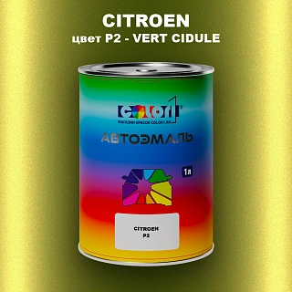 Автомобильная краска CITROEN, цвет P2 - VERT CIDULE