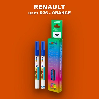 Карандаш-маркер с краской RENAULT, цвет D36 - ORANGE