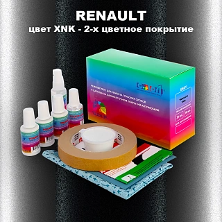 Ремкомплект для ремонта глубоких сколов и царапин RENAULT, цвет XNK - 2-х цветное покрытие