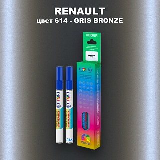 Карандаш-маркер с краской RENAULT, цвет 614 - GRIS BRONZE MATT STOSST.
