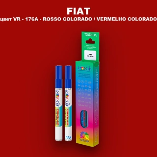 Маркер с краской FIAT, цвет VR - 176A - ROSSO COLORADO / VERMELHO COLORADO