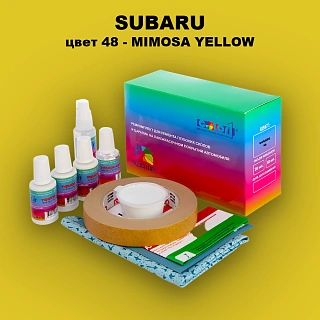 Ремкомплект для ремонта глубоких сколов и царапин SUBARU, цвет 48 - MIMOSA YELLOW