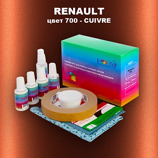 Ремкомплект для ремонта глубоких сколов и царапин RENAULT, цвет 700 - ROUGE CUIVRE