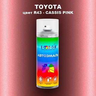 Аэрозольная краска TOYOTA, цвет R43 - CASSIS PINK