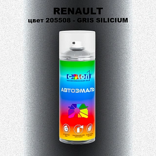 Аэрозольная краска RENAULT, цвет 205508 - GRIS SILICIUM