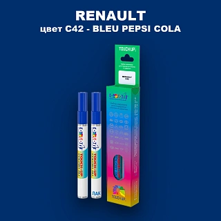 Карандаш-маркер с краской RENAULT, цвет C42 - BLEU PEPSI COLA
