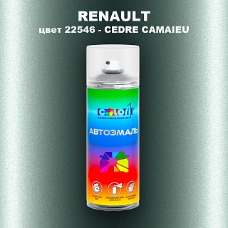 Аэрозольная краска RENAULT, цвет 22546 - CEDRE NACRE (1)(M)