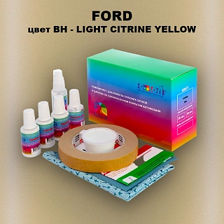 Ремкомплект для ремонта глубоких сколов и царапин FORD, цвет BH - LIGHT CITRINE YELLOW