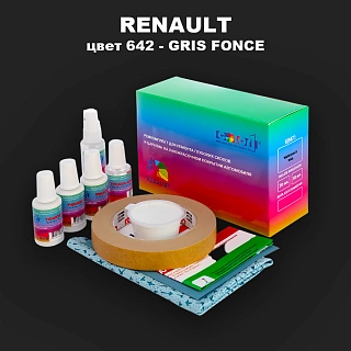 Ремкомплект для ремонта глубоких сколов и царапин RENAULT, цвет 642 - GRIS (1)(M)