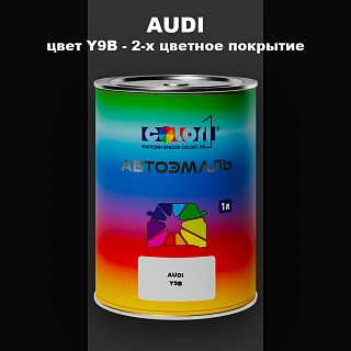 Автомобильная краска AUDI, цвет Y9B - 2-х цветное покрытие
