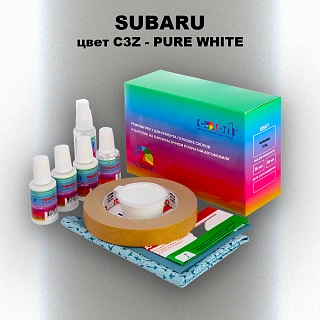 Ремкомплект для ремонта глубоких сколов и царапин SUBARU, цвет C3Z - PURE WHITE