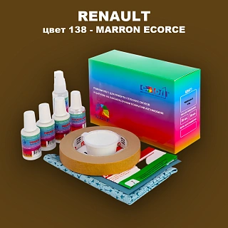 Ремкомплект для ремонта глубоких сколов и царапин RENAULT, цвет 138 - ECORCE