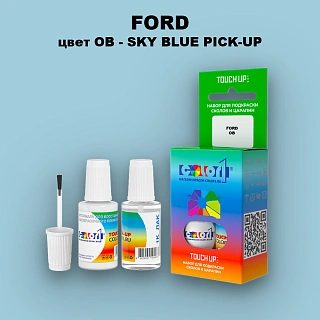 Краска для сколов во флаконе с кисточкой FORD, цвет OB - SKY BLUE PICK-UP
