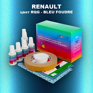 Ремкомплект для ремонта глубоких сколов и царапин RENAULT, цвет RQG - BLEU FOUDRE