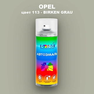 Аэрозольная краска OPEL, цвет 113 - BIRKEN GRAU